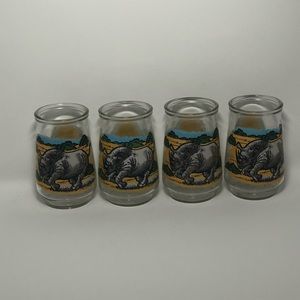 Set of 4 Welch’s Rhino Jelly Jars